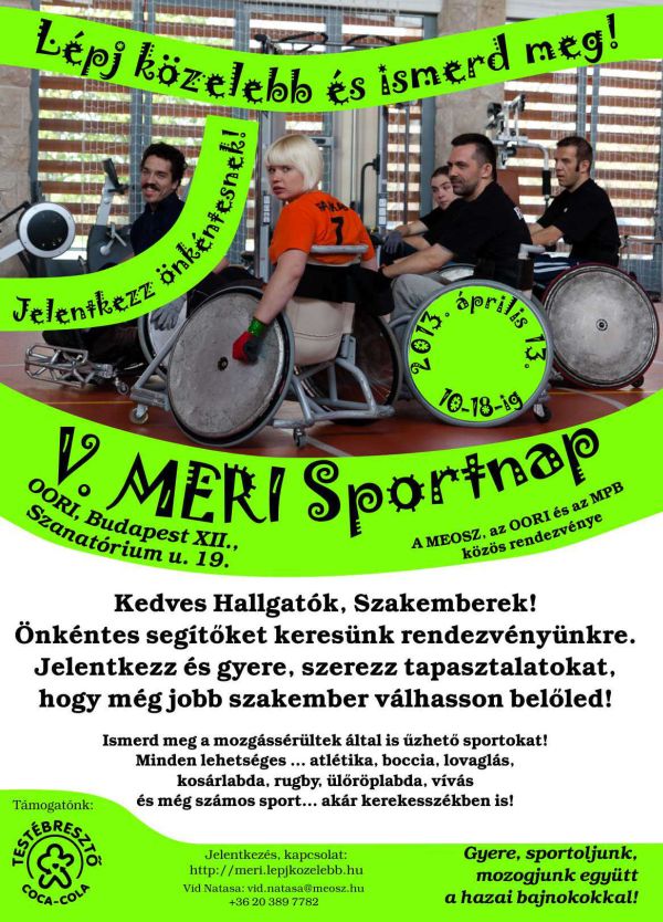 V. MERI Sportnap - Önkéntes